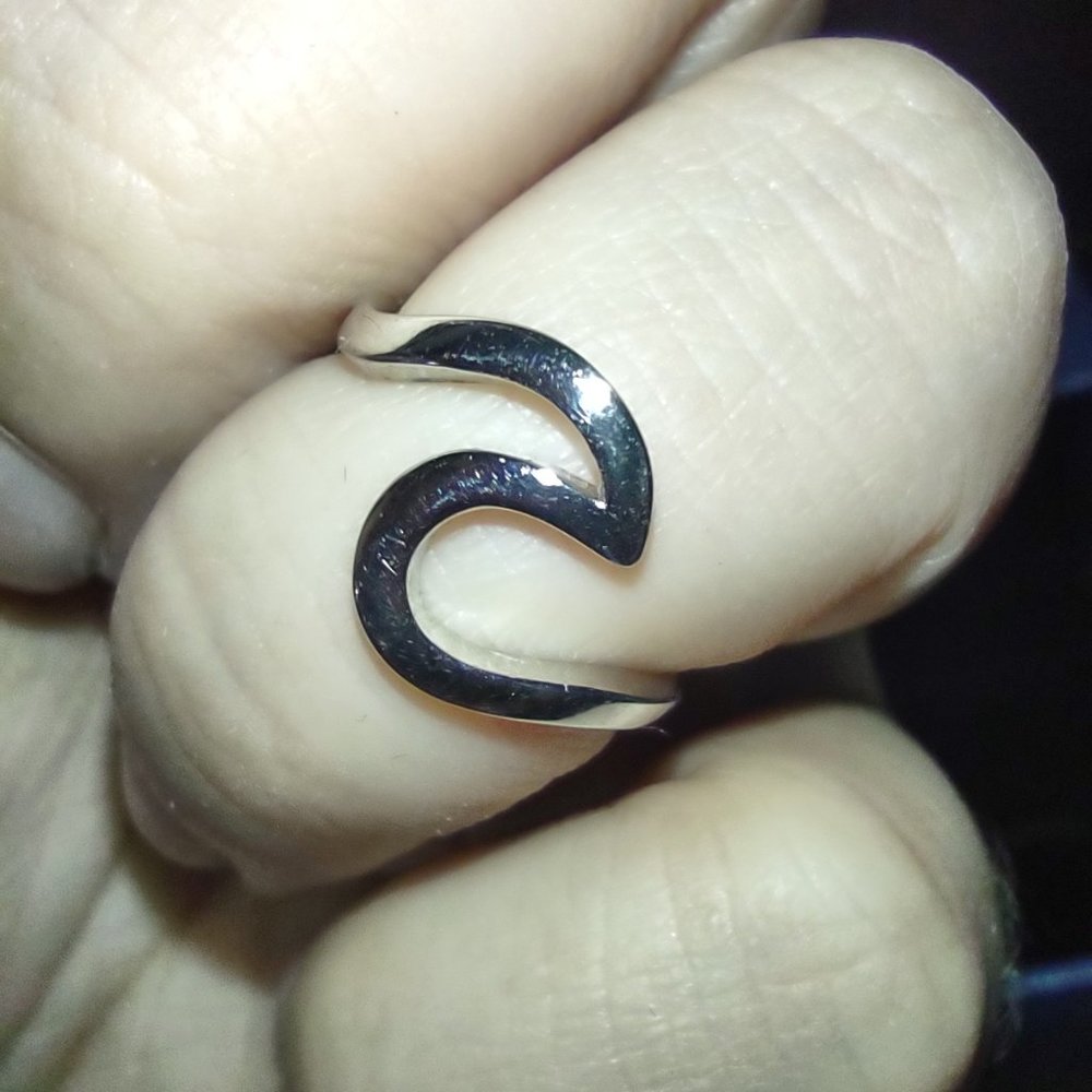 Sterling Silver Wave Ring